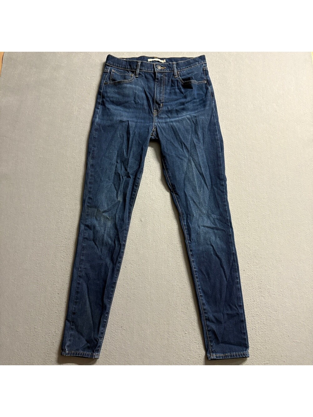 Levi's Premium Mile High Super Skinny Jeans Womens 31x30 Dark Wash Blue Denim